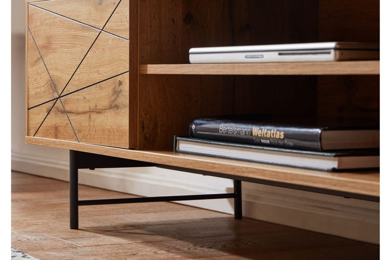 Seddik Tv-bänk 45x160 cm Rektangulär - Brun - Products - Möbler - TV- & Mediamöbler - TV bänk & mediabänk