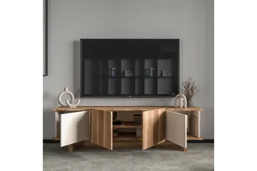 TV-bänk Diannare Beige / Valnöt - Beige / Valnöt - Products - Möbler - TV- & Mediamöbler - TV bänk & mediabänk