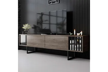 TV-bänk Jeval Valnöt / Svart - Valnöt / Svart - Products - Möbler - TV- & Mediamöbler - TV bänk & mediabänk