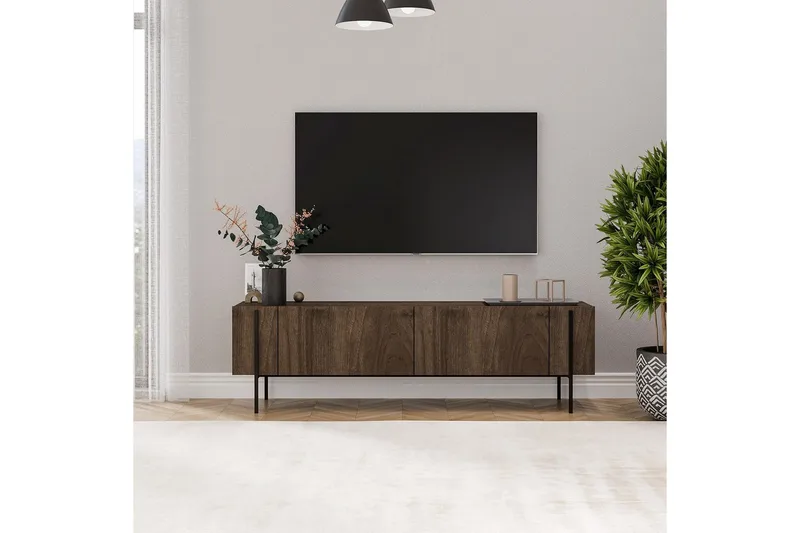 TV-bänk Stira Valnöt - Valnöt - Products - Möbler - TV- & Mediamöbler - TV bänk & mediabänk