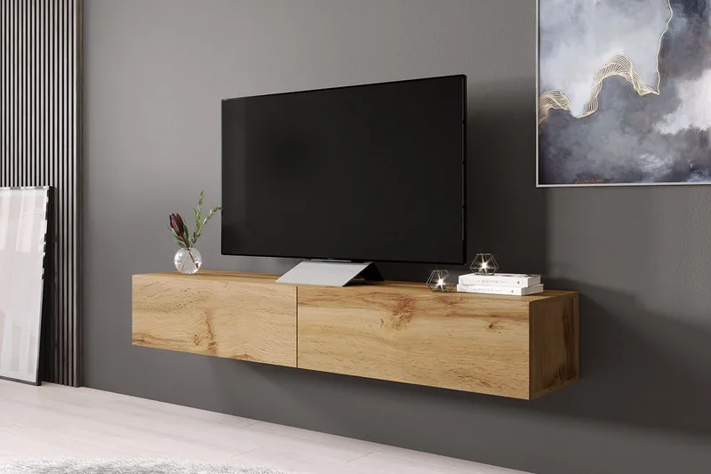 Vasil TV-bänk 180 cm - Trä/Natur - Products - Möbler - TV- & Mediamöbler - TV bänk & mediabänk