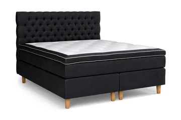 Celine Kontinentalsäng 180x200cm - Svart/Sammet - Products - Möbler - Säng - Kontinentalsäng