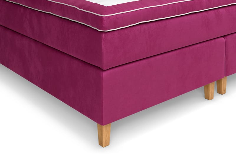 Celine Sängpaket 210x210cm - Rosa/Sammet - Products - Möbler - Säng - Kontinentalsäng