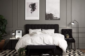 Charleston Kontinentalsäng 120x200 Fast Polyeterskum - Svart - Products - Möbler - Säng - Enkelsäng