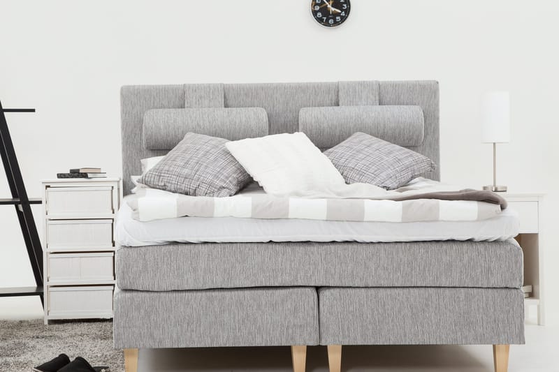 Charleston Kontinentalsäng 180x200 cm - Ljusgrå - Products - Möbler - Säng - Kontinentalsäng