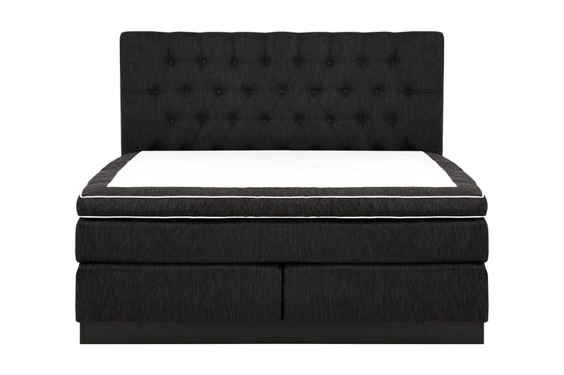 Charleston Kontinentalsäng 180x200 Fast Polyeterskum, Svart