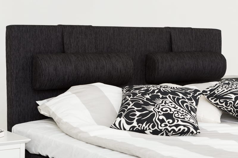 Charleston Kontinentalsäng 180x200 Fast Polyeterskum - Svart - Products - Möbler - Säng - Kontinentalsäng