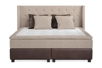 Cuba Kontinentalsäng 210x210 - (+Fler val) Beige/Brun - Products - Möbler - Säng - Kontinentalsäng