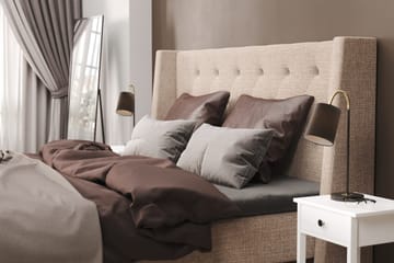 Cuba Sängpaket 160x200 med Två Bruna Kuddar - (+Fler val) Beige/Brun - Products - Möbler - Säng - Kontinentalsäng