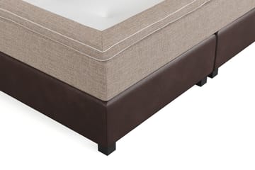 Cuba Sängpaket 210x210 med Två Beiga Kuddar - (+Fler val) Beige/Brun - Products - Möbler - Säng - Kontinentalsäng