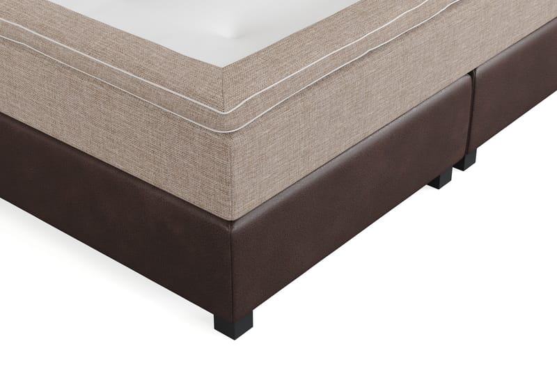 Cuba Sängpaket 210x210 med Två Bruna Tv å Beiga Kuddar - (+Fler val) Beige/Brun - Products - Möbler - Säng - Kontinentalsäng