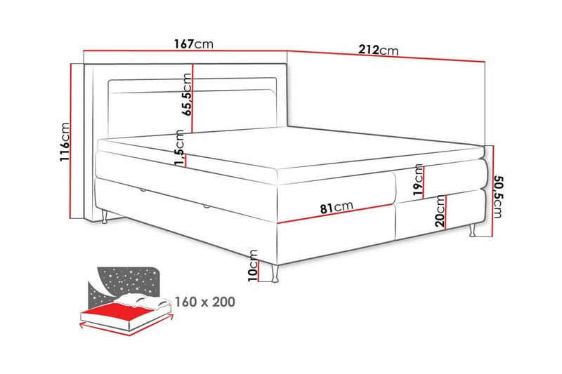 Derry Sängram 160x200 cm - Products - Möbler - Säng - Sängram & sängstomme