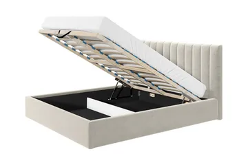 Derry Sängram 180x200 cm - Grå - Products - Möbler - Säng - Säng med förvaring