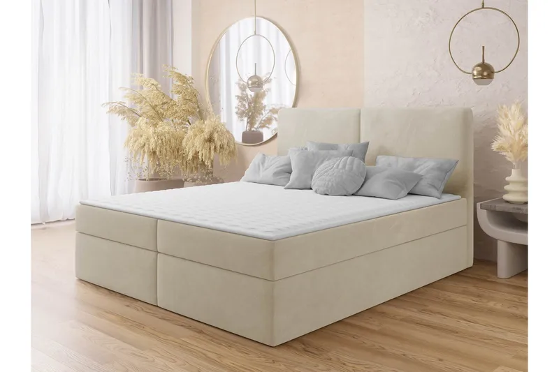 Garris Sängpaket Kontinentalsäng 180x200 cm - Beige - Products - Möbler - Säng - Komplett sängpaket