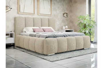 Gioia Förvaringssäng 140x200 cm - Beige - Products - Möbler - Säng - Säng med förvaring