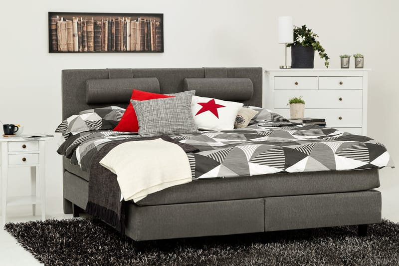 James Kontinentalsäng 160x200 cm - Ljusgrå - Products - Möbler - Säng - Kontinentalsäng