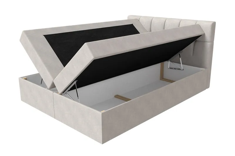 Kramvik Kontinentalsäng 160x200 - Grå - Products - Möbler - Säng - Säng med förvaring