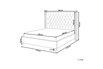 Lubbon Dubbelsäng 160|200 cm - Beige - Products - Möbler - Säng - Dubbelsäng