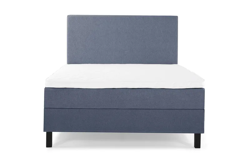 Lucky Komplett Sängpaket 120x200 Skum Slät Sänggavel  Mör, Mörkblå