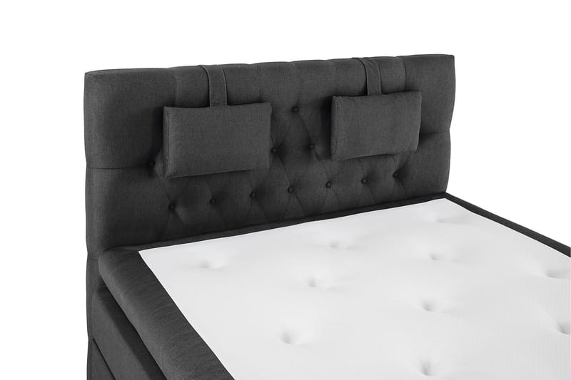 Lucky Komplett Sängpaket 140x200 Polyeter Diamant - Nackkudde Liten Svart/Grå - Products - Möbler - Säng - Kontinentalsäng
