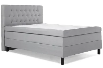 Lucky Komplett Sängpaket 140x200 Polyeter Diamant Sänggavel - Grå - Products - Möbler - Säng - Kontinentalsäng