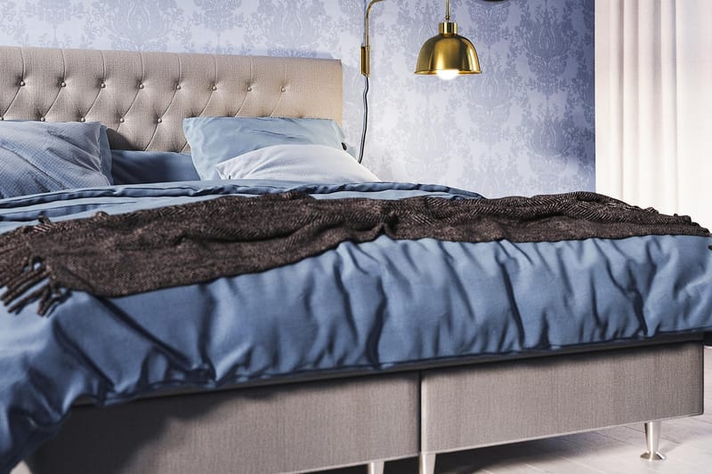 Meja Kontinentalsäng 120x200 - Ljusgrå - Products - Möbler - Säng - Enkelsäng