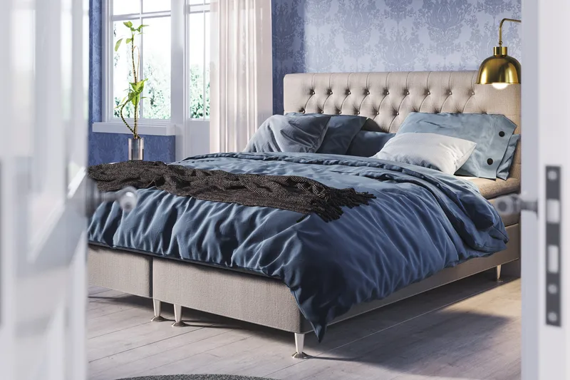 Meja Sängpaket 160x200 - Ljusgrå - Products - Möbler - Säng - Kontinentalsäng