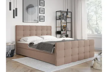 Milano Kontinentalsäng 180x210 cm  Rosa Beige - Rosa|Beige - Products - Möbler - Säng - Säng med förvaring