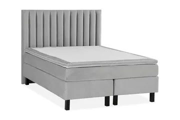 Princess Kontinentalsäng 120x200cm - Ljusgrå/Sammet - Products - Möbler - Säng - Enkelsäng