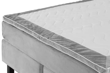 Princess Kontinentalsäng 160x200cm - Ljusgrå/Sammet - Products - Möbler - Säng - Kontinentalsäng