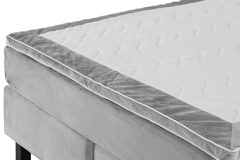 Princess Kontinentalsäng 160x200cm - Ljusgrå/Sammet - Products - Möbler - Säng - Kontinentalsäng