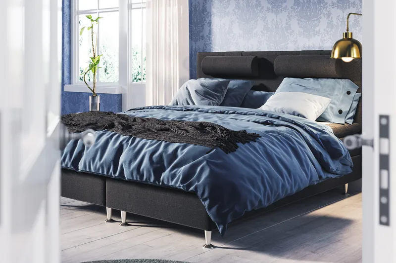 Meja Sänggavel 180x120 - Svart - Products - Möbler - Säng - Sängtillbehör & sänggavel - Sänggavel