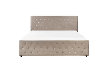 Saleux Sängram 180x200 cm - Taupe - Products - Möbler - Säng - Säng med förvaring