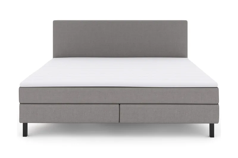 Select No 2 Komplett Sängpaket 210x210, Ljusgrå/Svart