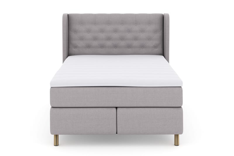 Select No 3 Komplett Sängpaket 140x200 Fast, Ljusgrå/Koppar