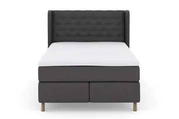 Select No 3 Komplett Sängpaket 140x200 Fast, Mörkgrå/Koppar