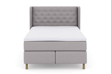 Select No 3 Komplett Sängpaket 140x200 Fast/Medium - Ljusgrå/Koppar - Products - Möbler - Säng - Kontinentalsäng
