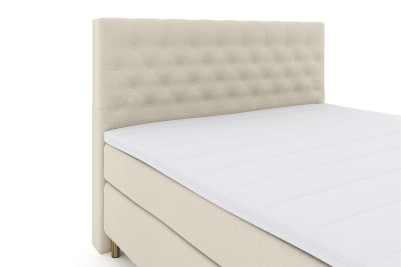 Select No 3 Komplett Sängpaket 210x210 Fast/Medium - Beige/Koppar - Products - Möbler - Säng - Kontinentalsäng