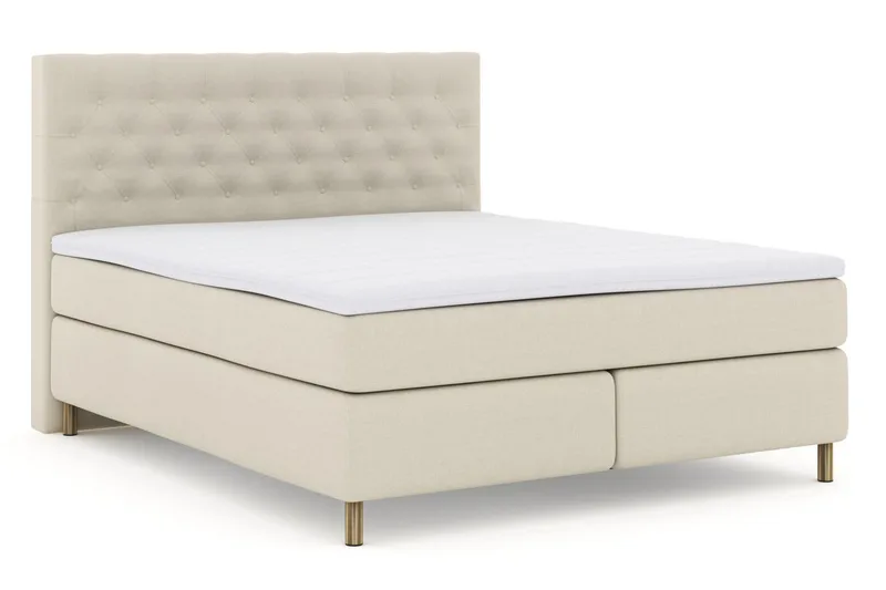 Select No 3 Komplett Sängpaket 210x210 Medium - Beige/Koppar - Products - Möbler - Säng - Kontinentalsäng