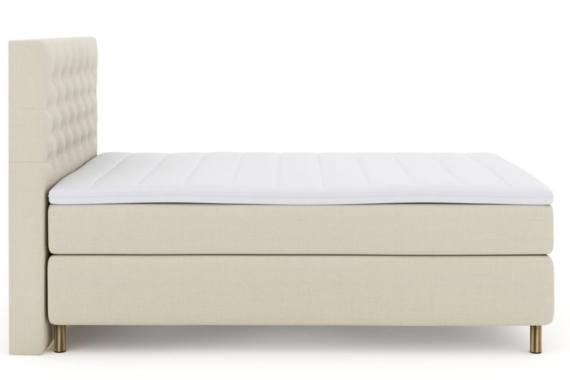 Select No 3 Kontinentalsäng 160x200 Fast/Medium - Beige/Koppar - Products - Möbler - Säng - Kontinentalsäng