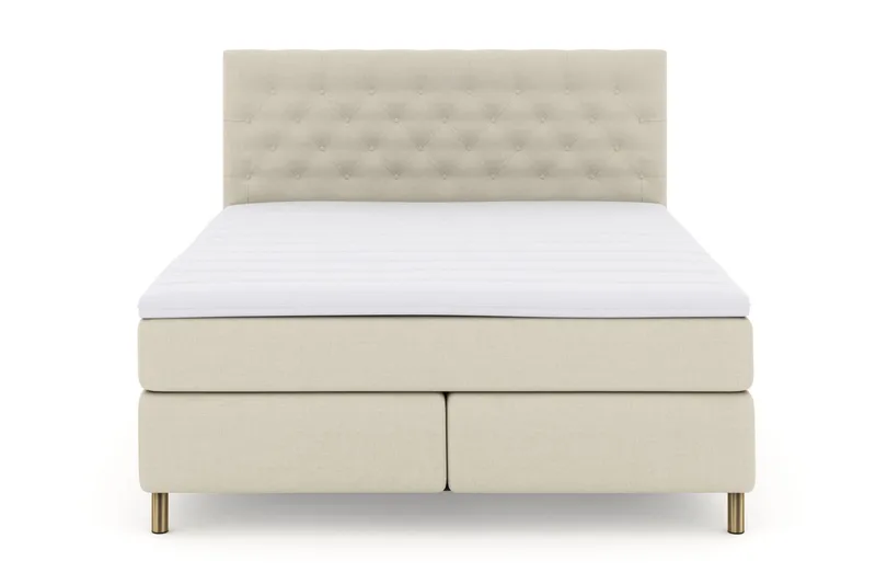 Select No 3 Kontinentalsäng 180x200 Fast/Medium, Beige/Koppar