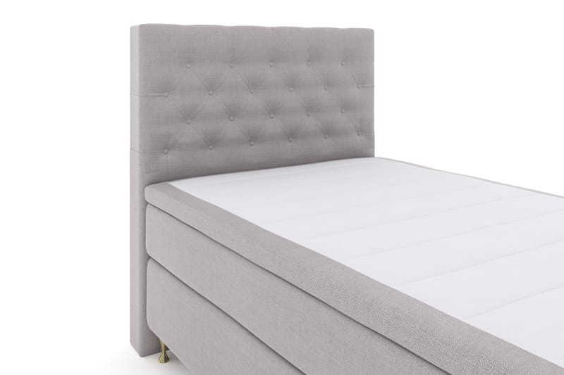 Select No 4 Komplett Sängpaket 120x200 Fast - Ljusgrå/Guld - Products - Möbler - Säng - Enkelsäng