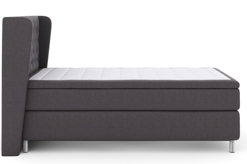 Select No 4 Komplett Sängpaket 120x200 Fast - Mörkgrå/Metall - Products - Möbler - Säng - Enkelsäng