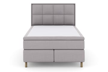 Select No 4 Komplett Sängpaket 140x200 Fast - Ljusgrå/Koppar - Products - Möbler - Säng - Kontinentalsäng