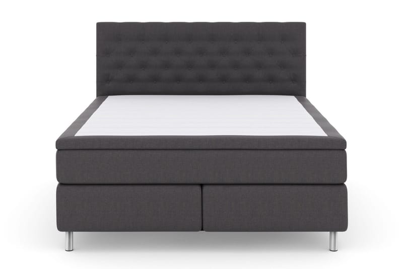 Select No 4 Komplett Sängpaket 160x200 Fast, Mörkgrå/Metall