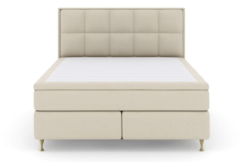 Select No 4 Komplett Sängpaket 180x200 Fast/Medium, Beige/Guld