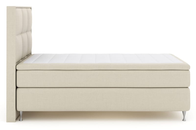 Select No 5 Komplett Sängpaket 140x200 Fast/Medium Latex, Beige/Silver