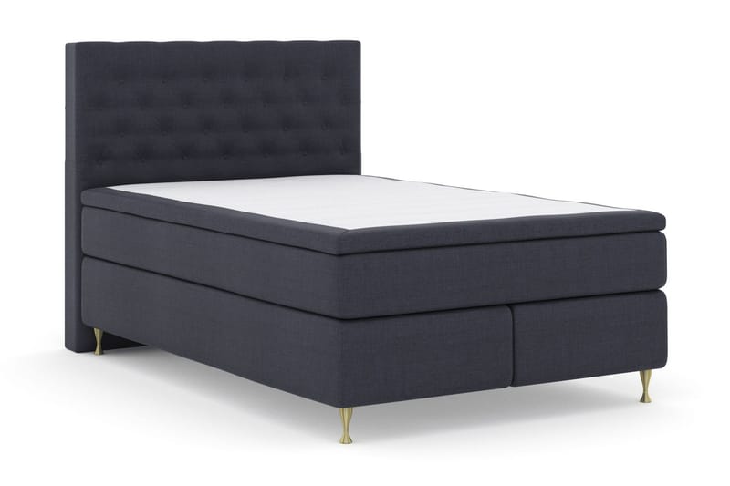 Select No 5 Komplett Sängpaket 140x200 Fast/Medium Watergel - Blå/Guld - Products - Möbler - Säng - Kontinentalsäng