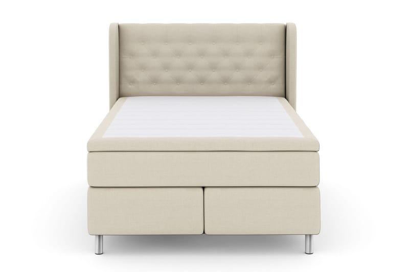 Select No 5 Komplett Sängpaket 160x200 Fast Latex, Beige/Metall