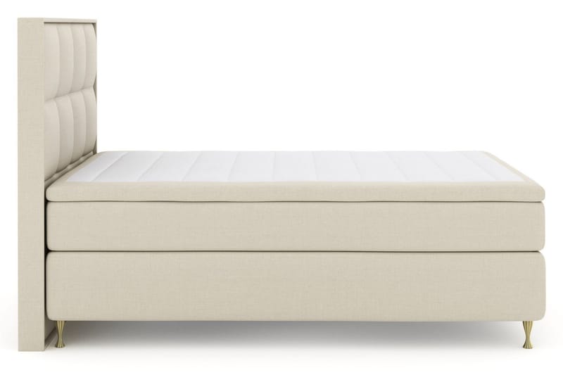 Select No 5 Komplett Sängpaket 160x200 Fast/Medium Watergel, Beige/Guld